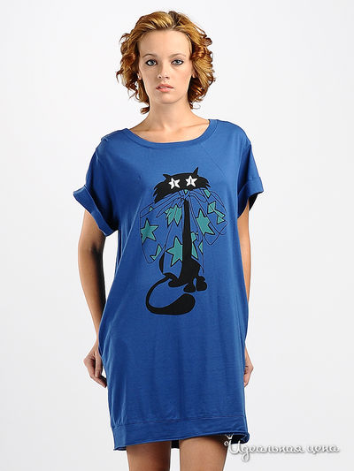 Туника Love Moschino, цвет синий