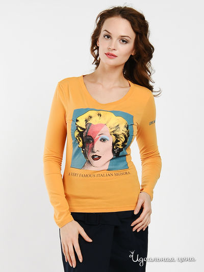 Лонгслив Love Moschino, цвет Желтый