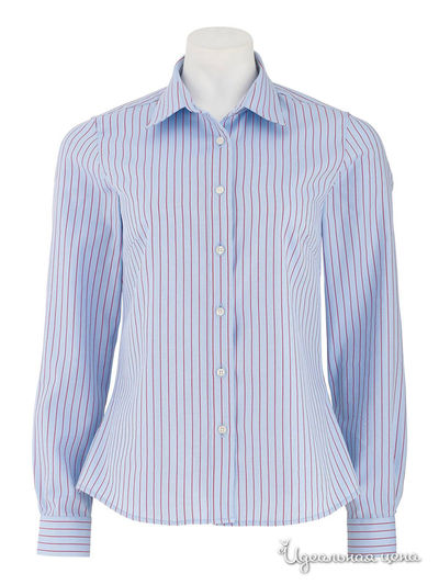 Рубашка Savile Row, цвет голубой, красный