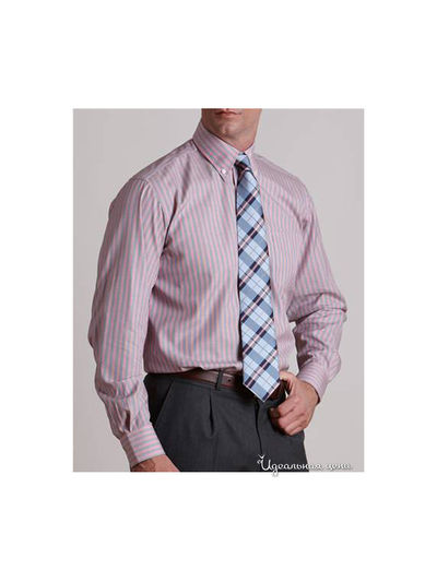 Рубашка Savile Row, цвет розовый, синий
