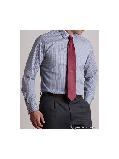 Рубашка Savile Row, цвет синий, белый