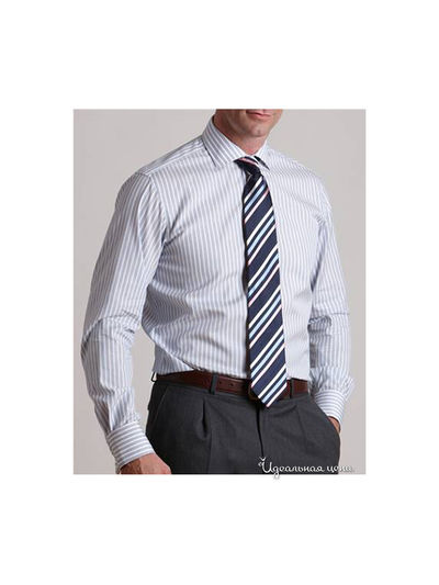 Рубашка Savile Row, цвет синий, белый