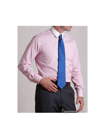 Рубашка Savile Row, цвет розовый, белый