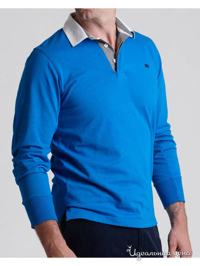 Рубашка-поло Savile Row, цвет ярко-синий