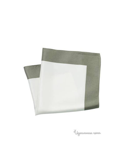 Платок, 28х28 см Savile Row, цвет белый, серый