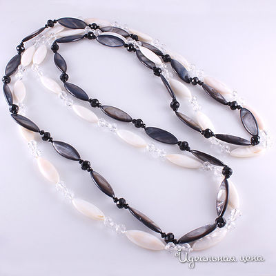 Бусы Migura, цвет черный, белый