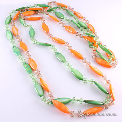 Бусы Migura, цвет оранжевый, зеленый