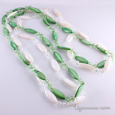 Бусы Migura, цвет зеленый/белый