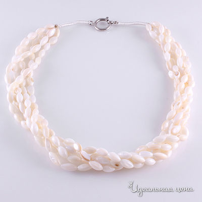 Бусы Migura, цвет молочный