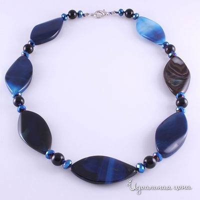 Бусы Migura, цвет синий