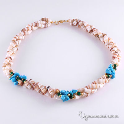 Колье Migura, цвет белый/голубой