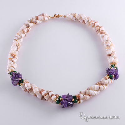 Колье Migura, цвет белый/сиреневый