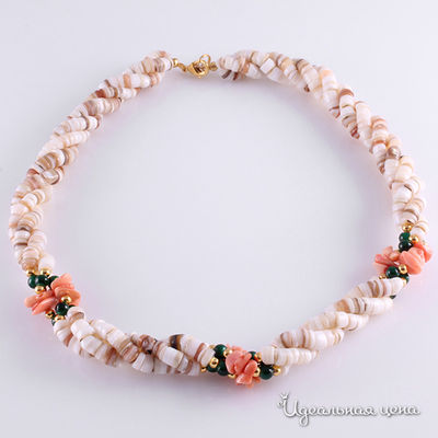 Колье Migura, цвет белый/розовый