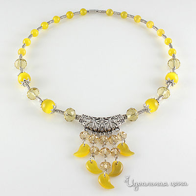 Колье Migura, цвет желтый, серебряный