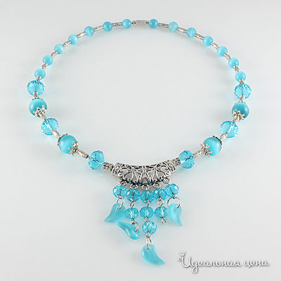 Колье Migura, цвет голубой, серебряный