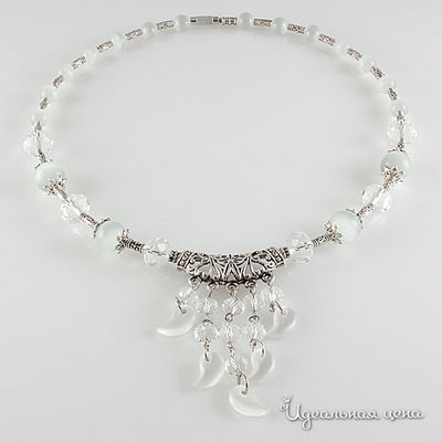 Колье Migura, цвет белый, серебряный