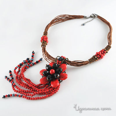 Колье Migura, цвет красный, черный