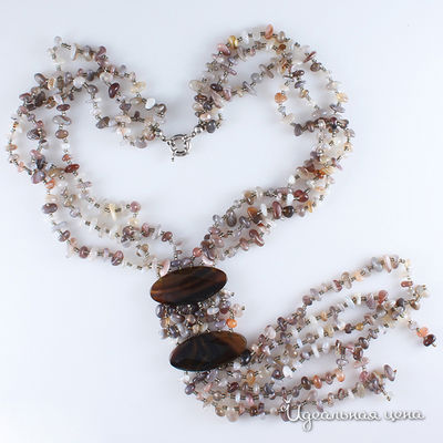 Колье Migura, цвет серокоричневый