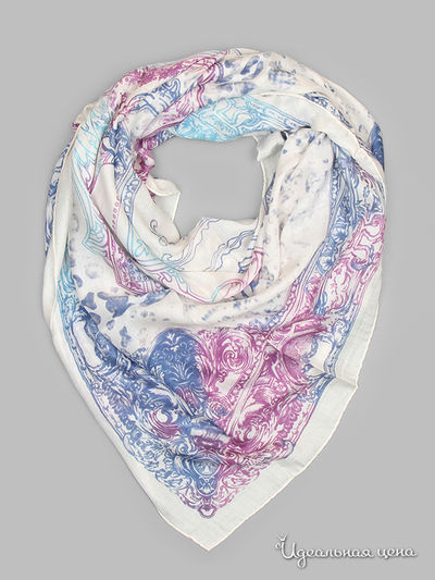 Платок Roeckl, цвет белый, синий