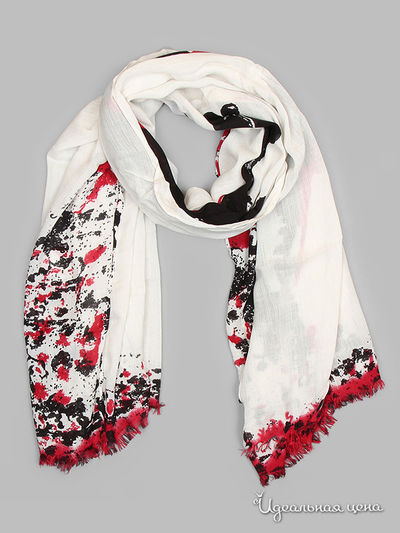 Шарф Roeckl, цвет белый/красный