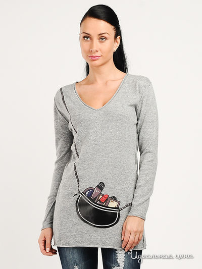 Пуловер Carling, цвет серый