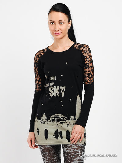 Туника Carling, цвет черная, бежевая