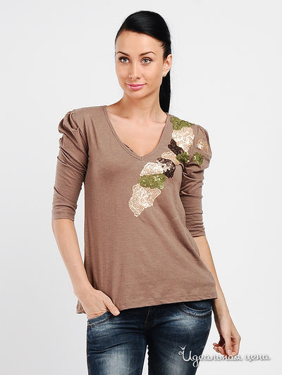 Лонгслив Carling, цвет бежевый