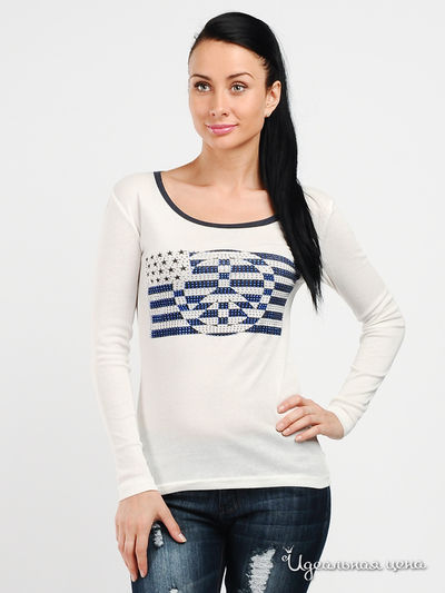 Лонгслив Carling, цвет белый