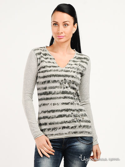 Пуловер Carling, цвет серый