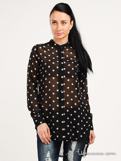 Блуза Vila, цвет чёрная