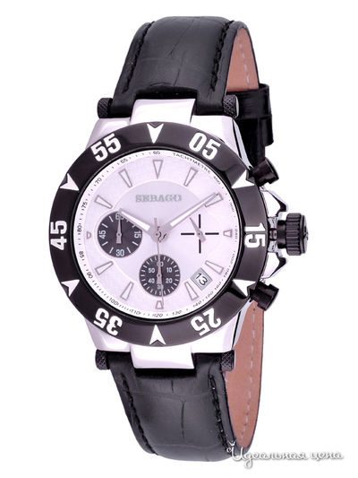 Часы Sebago, цвет черный/белый