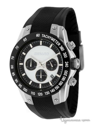 Часы Sebago, цвет серебряный / черный