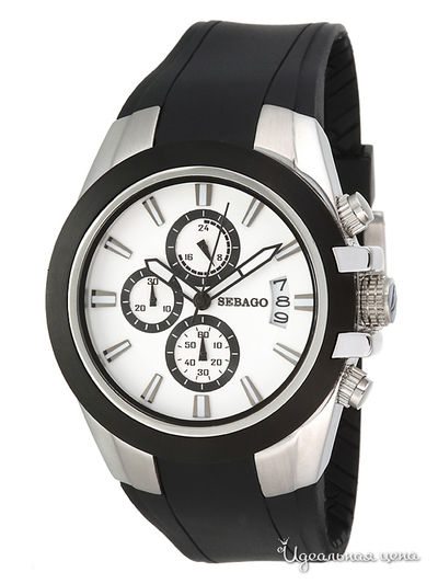 Часы Sebago, цвет серебряный / черный