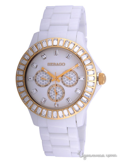 Часы Sebago, цвет золотой / белый