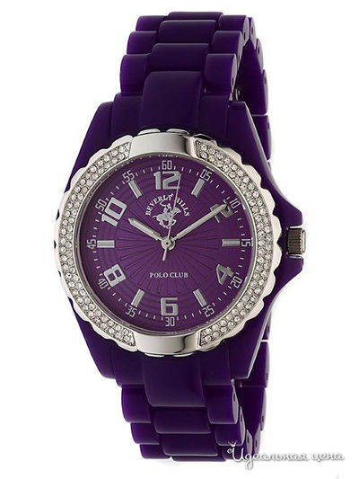 Часы Beverly Hills Polo Club, цвет фиолетовый