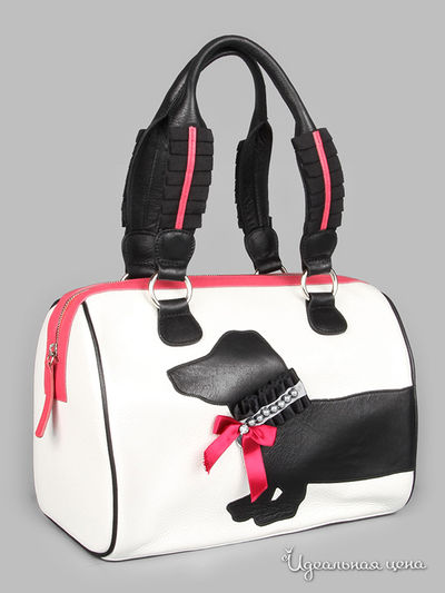 Сумка Maria Tomassini, цвет белый, черный