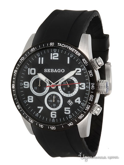 Часы Sebago, цвет серебряный / черный