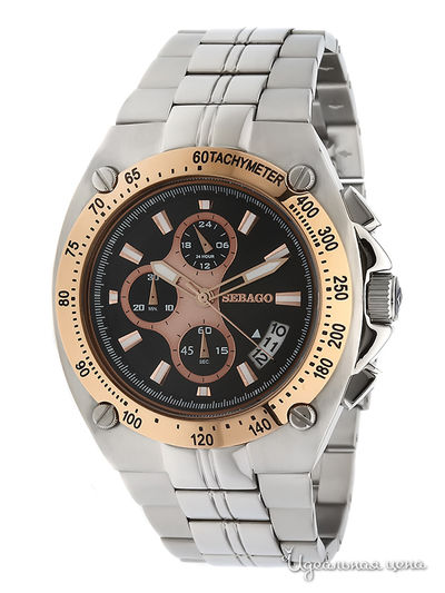 Часы Sebago, цвет золотой / серебряный