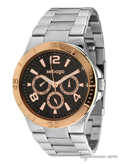 Часы Sebago, цвет золотой / серебряный