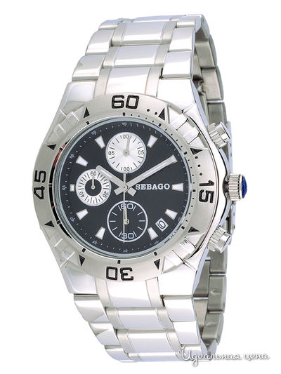 Часы Sebago, цвет черный / серебряный