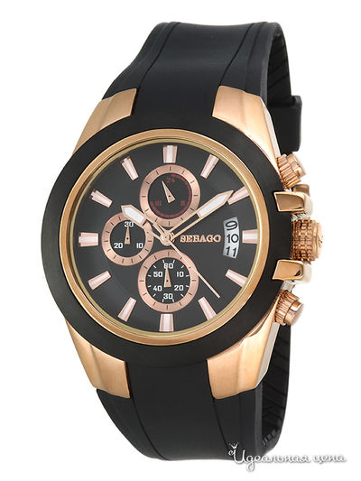 Часы Sebago, цвет золото/черный