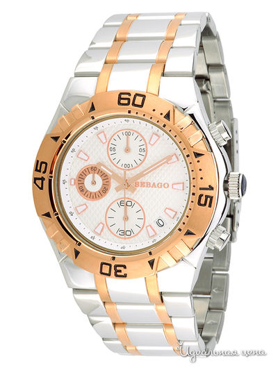 Часы Sebago, цвет золотой / серебряный