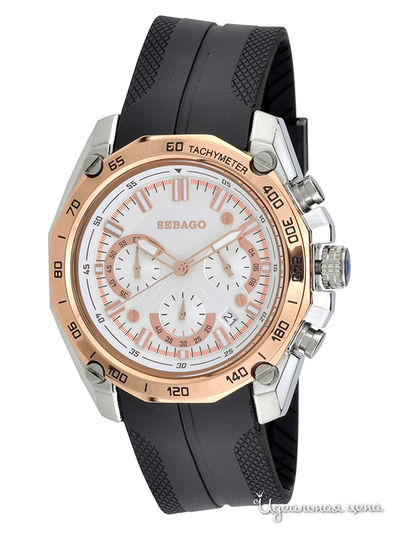 Часы Sebago, цвет золотой / черный