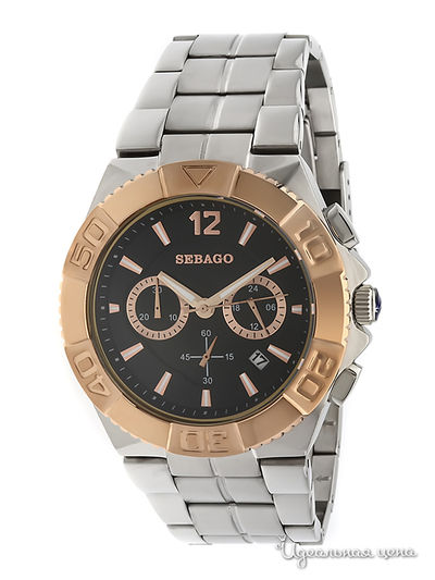 Часы Sebago, цвет черный / серебряный