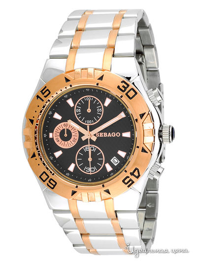 Часы Sebago, цвет золотой / серебряный