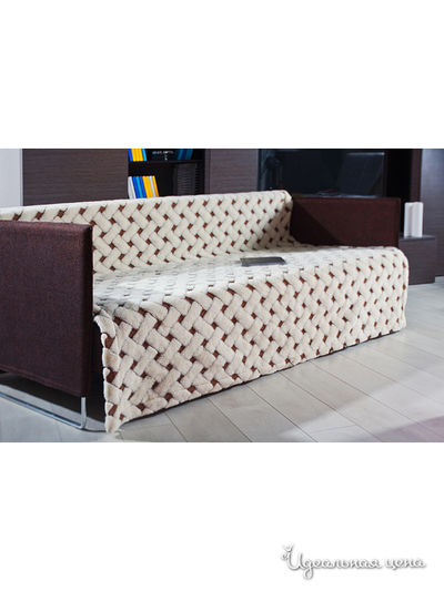 Покрывало Primavelle, цвет бежевый, дизайн клетка