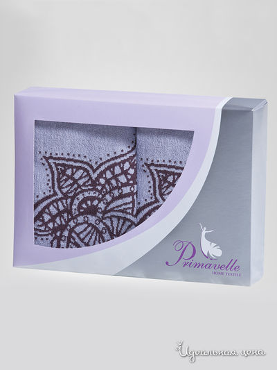 Набор полотенец Primavelle, цвет голубой, коричневый