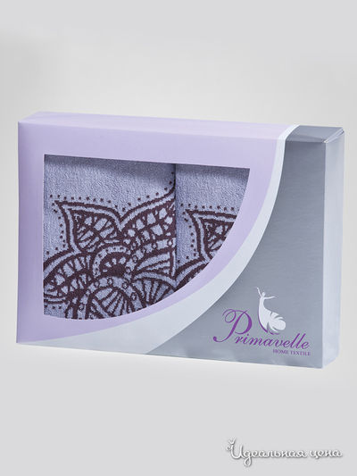 Набор полотенец Primavelle, цвет голубой, коричневый