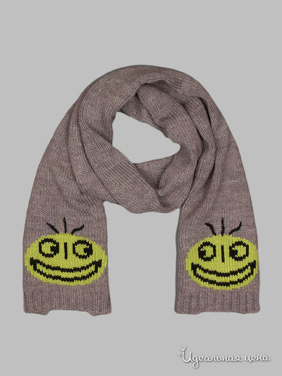 Шарф Passigatti, цвет серый, желтый