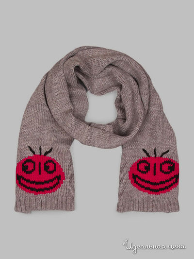 Шарф Passigatti, цвет серый, красный